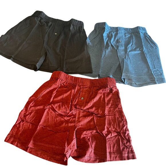 Texere Mens Bamboo Viscose & Cotton Boxer Shorts 3-Pack Red/Blue/Black M - Picture 1 of 10